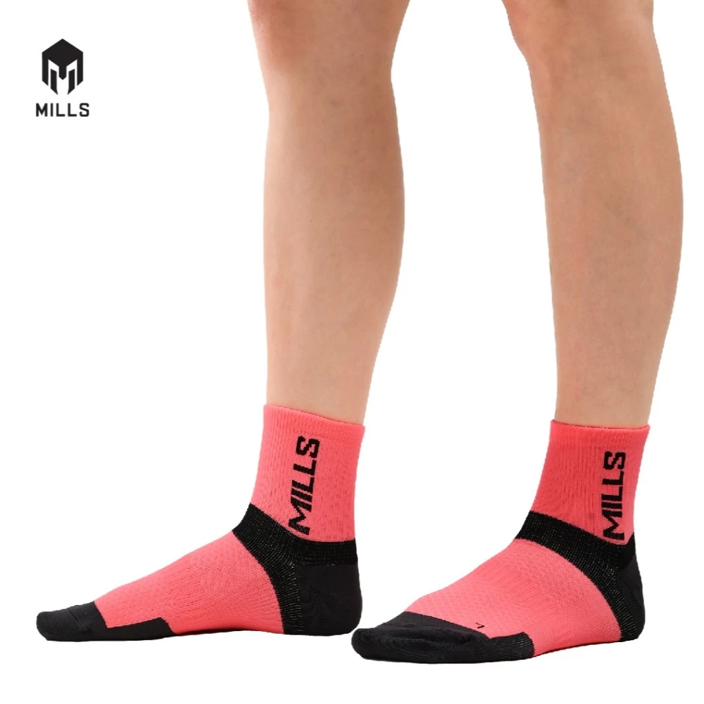 Kaos Kaki Mills Gama Short Sock A1 4002 - Peach/Black